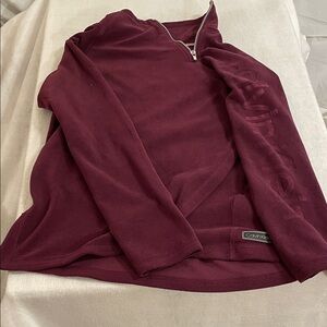Calvin Klein Quarter-Zip Pullover - Wine